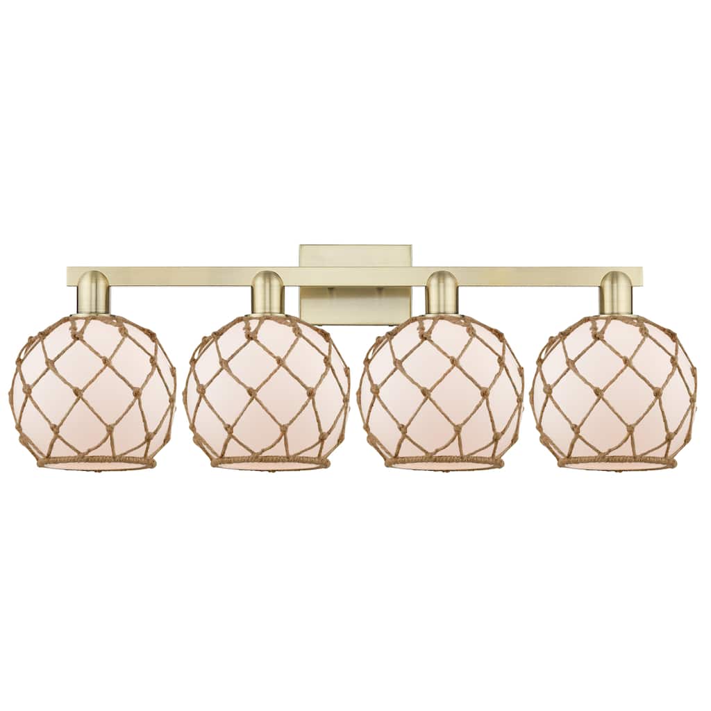Innovations Lighting Endless Possibilities Arcadia - Farmhouse Rope - 4 Light 35" Bath Vanity Light