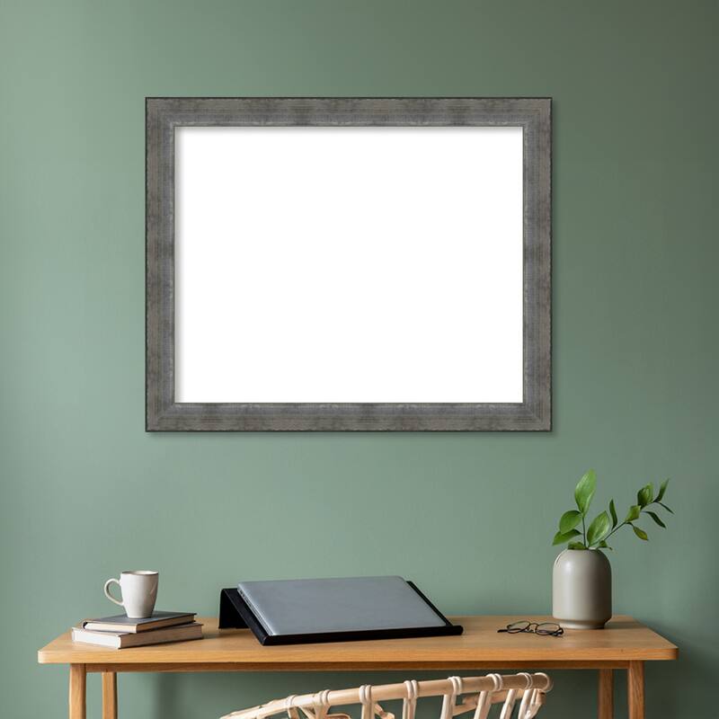 Amanti Art Forged Pewter Framed Dry Erase Magnetic Board