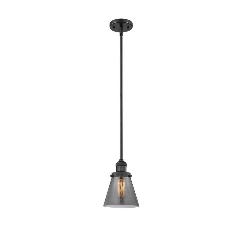 Innovations Lighting Small Cone Single Light 6" Wide Mini Pendant with