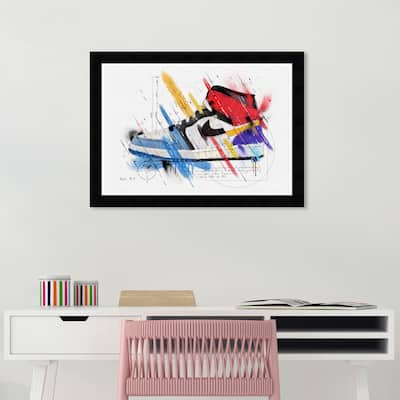 Wynwood Studio Prints Fashion and Glam Artistic Sneaker White and Modern & Contemporary Wall Art Canvas Print