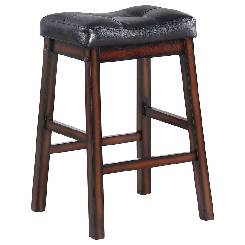 Donald Upholstered Padded Seat Backless Stool (Set of 2)