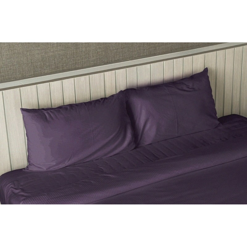 King Size Luxury Comfort 1800 Series 4-piece Bed Sheet Set - Purple