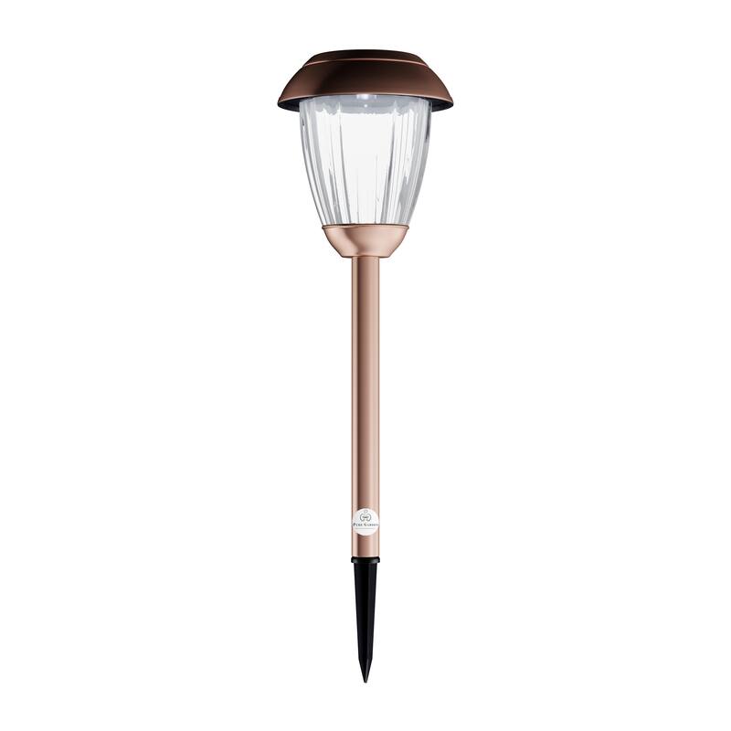 Pure Garden Solar Outdoor Path Lights - Set of 8 Rechargeable Lights - N/A