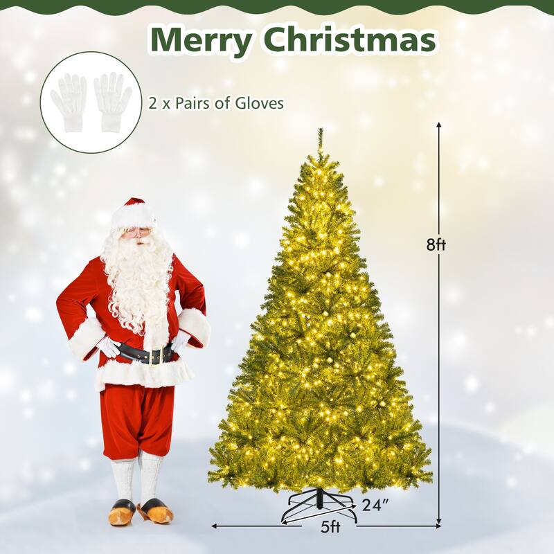 Costway 6/7/8 FT Artificial Christmas Tree with 1528/1098/680 Branch - See Details