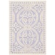 SAFAVIEH Handmade Cambridge Myrtis Moroccan Wool Rug - 2'6" x 4' - Lavender/Ivory