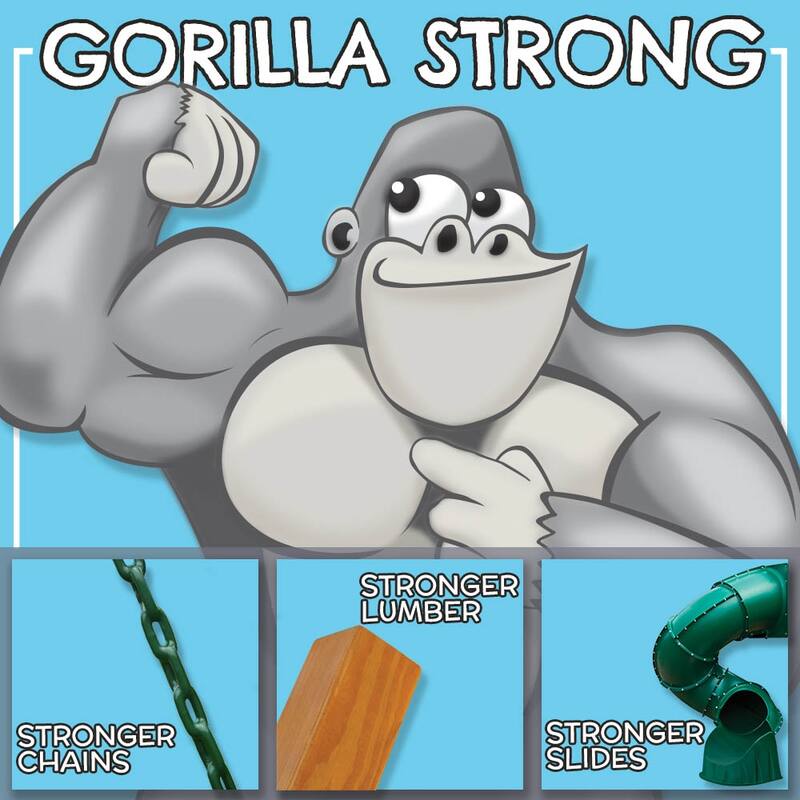 Gorilla Playsets Chill 'N Swing with Adjustable Glider Brackets