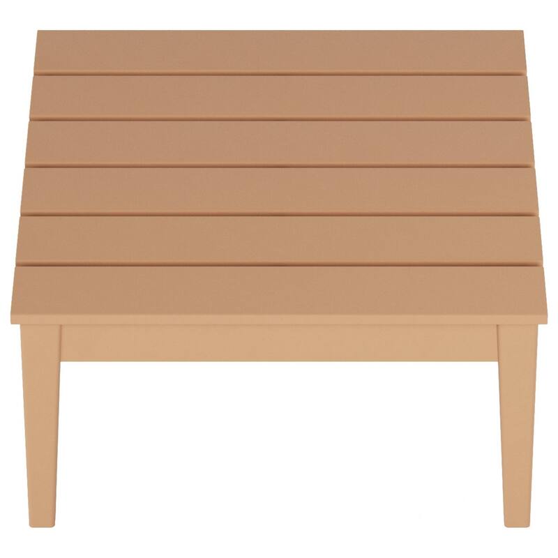 Polytrends Shoreside HDPE Eco-Friendly All Weather Square Modern 32" Conversation Table