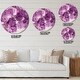 preview thumbnail 4 of 7, Designart 'Purple Amethyst Macro' Oversized Modern Wall CLock