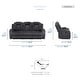 preview thumbnail 5 of 35, Brynda Corduroy 3-Piece Manual Double Reclining Sofa Sets