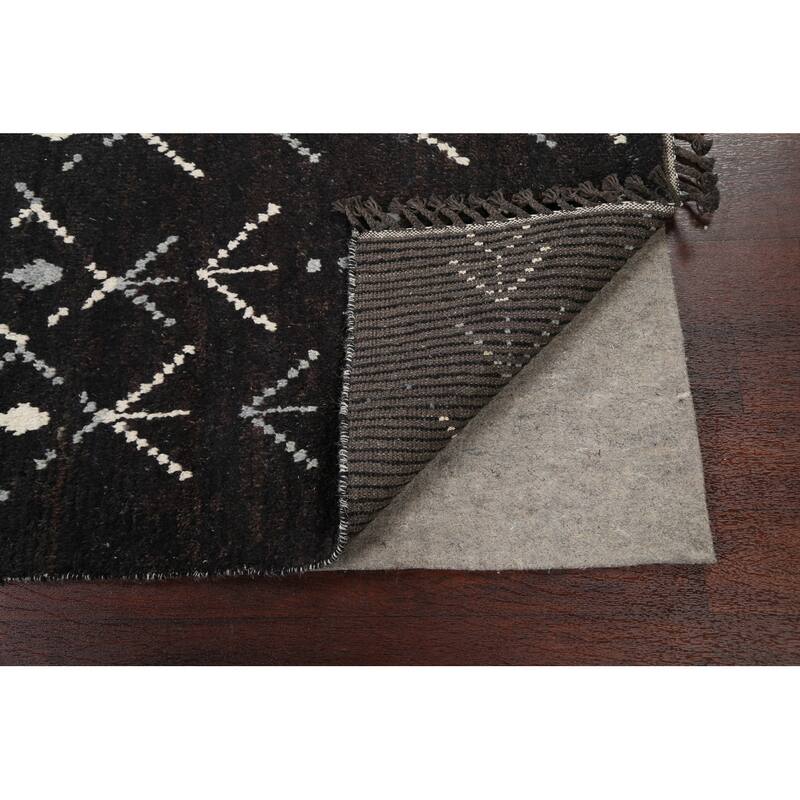 Geometric Vegetable Dye Moroccan Berber Oriental Area Rug Handmade - 4'6" x 6'11"