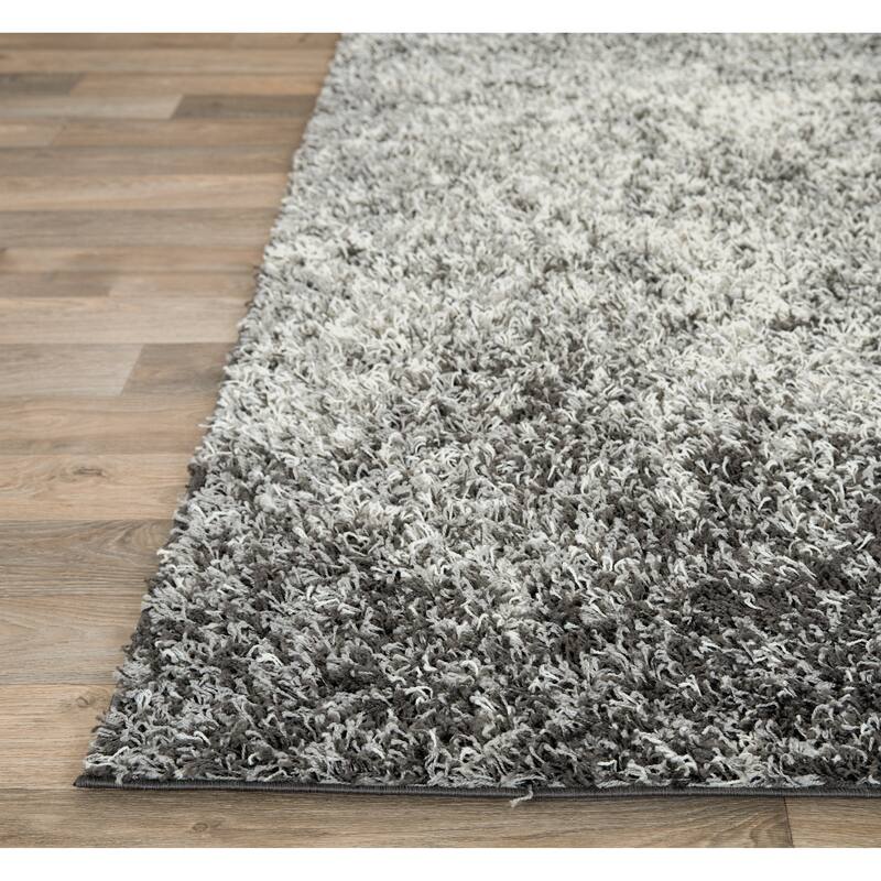 World Rug Gallery Contemporary Ombre Soft Plush Shag Area Rug