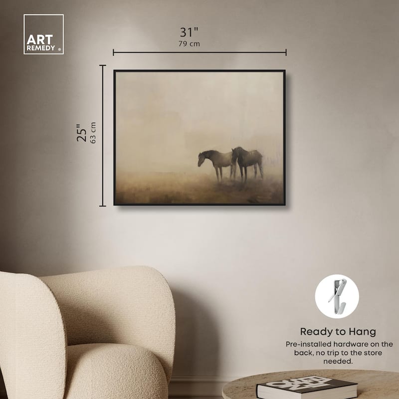 Equine Duo Canvas by Art Remedy