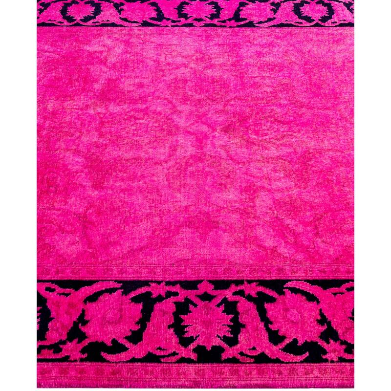 Overdyed One-of-a-Kind Hand-Knotted Area Rug - Pink - 4' 0" x 6' 1"