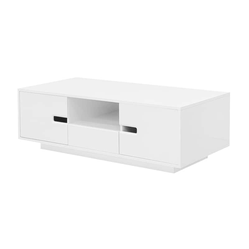 Rectangle LED Coffee Table with 16 Color LED Lights-47x23''