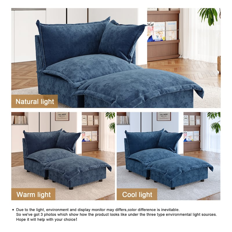 Double Layer Cushion Comfy Cloud Modular Sectional Sofa Set