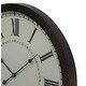 preview thumbnail 3 of 13, Black Iron Traditional Wall Clock No Theme 30 x 30 x 3 - 30"D