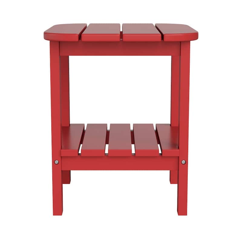 Commercial Grade All-Weather Adirondack Style Patio Side Table