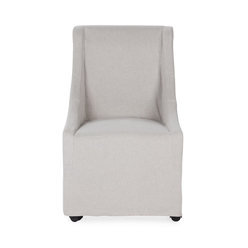 Classic Home Warwick Upholstered Rolling Dining Chair