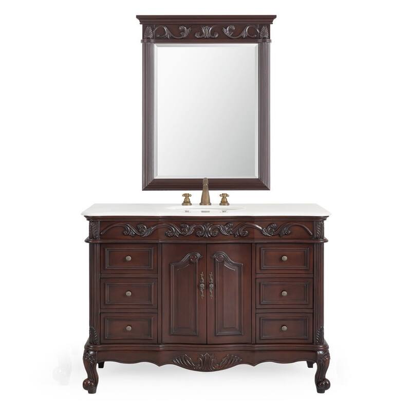 Benton Collection 48 Inch Breston Single Sink Bathroom Vanity
