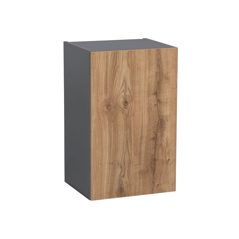 12" x 24" Wall Cabinet-Single Door-Grey - 12 x 24 x 12 - Brown