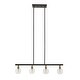 preview thumbnail 5 of 8, Shakil Matte Black Modern 4-Glass Globe Pendant Light by iNSPIRE Q Modern