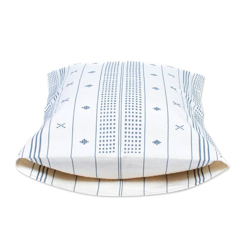 Novica Handmade Smoky Cloud Cotton Cushion Cover