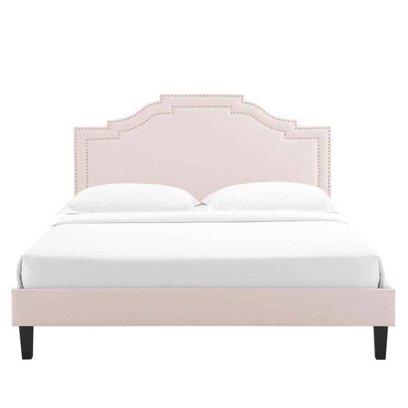 Adelaide Performance Velvet King Platform Bed