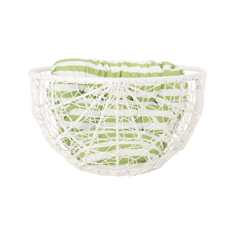 Christopher Knight Home Gavilan Indoor Wicker Teardrop Chair with Cushion