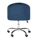 preview thumbnail 6 of 4, SAFAVIEH Amy Tufted Chrome Leg Swivel Adjustable Office Chair - 24" x 22" x 31.9"
