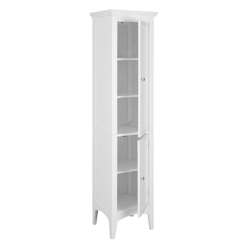 Teamson Home Glancy Freestanding Linen Tower - 15"L x 13"W x 63"H