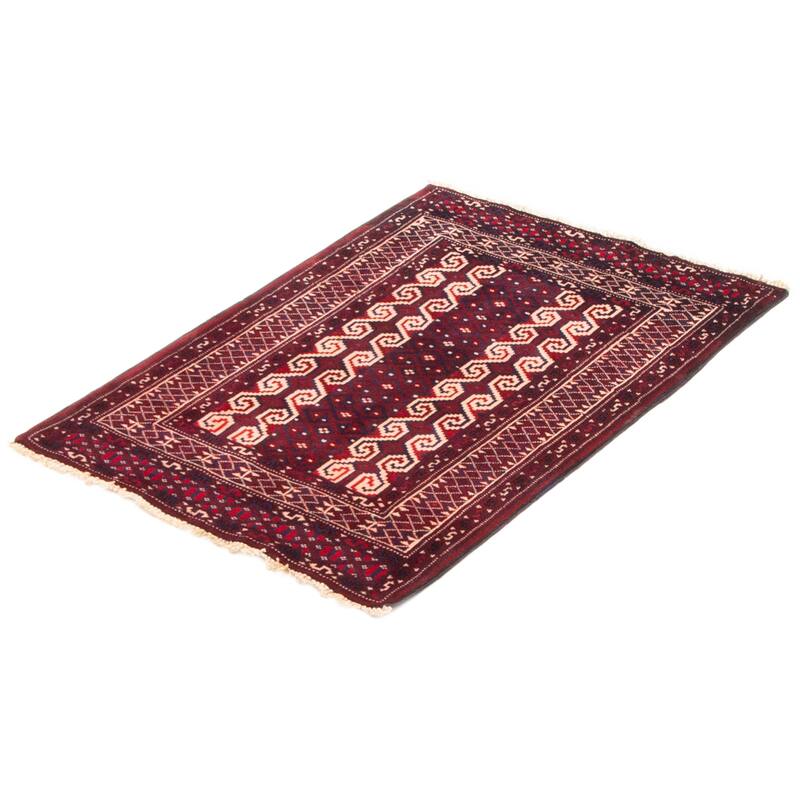ECARPETGALLERY Hand-knotted Teimani Navy Wool Rug - 2'10 x 4'3