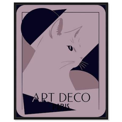 Cat Deco Canvas by Art Remedy