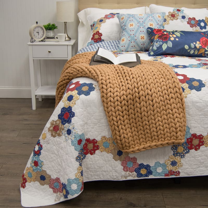 Donna Sharp Prairie 3PC Cotton Quilt Set