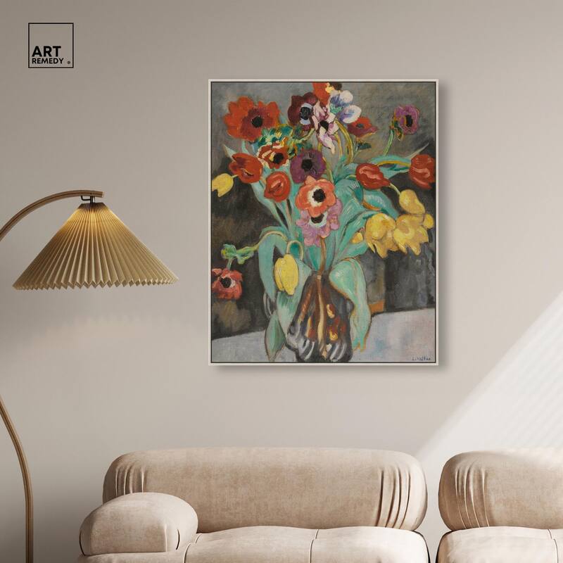 Valtat Anemones Tulipes Canvas by Art Remedy