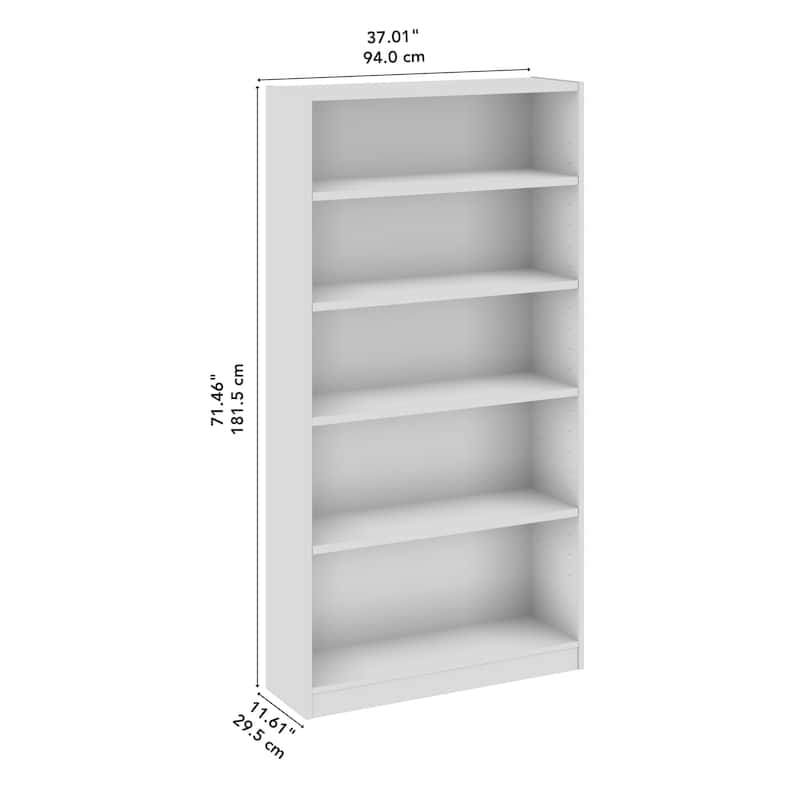 Bush Business Furniture Vista Tall 5 Shelf Storage Bookcase