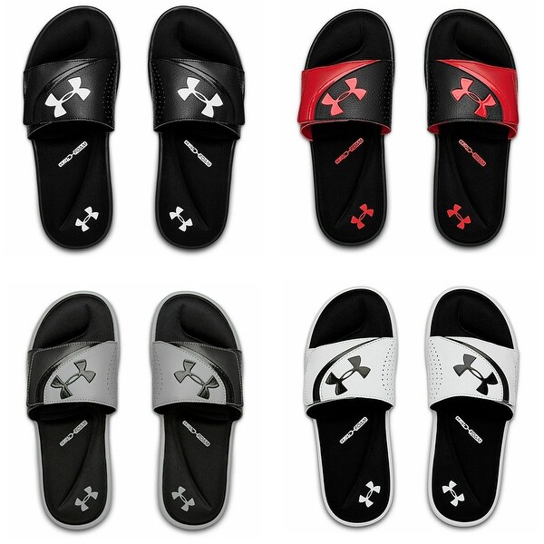 Under armour mens sliders discount