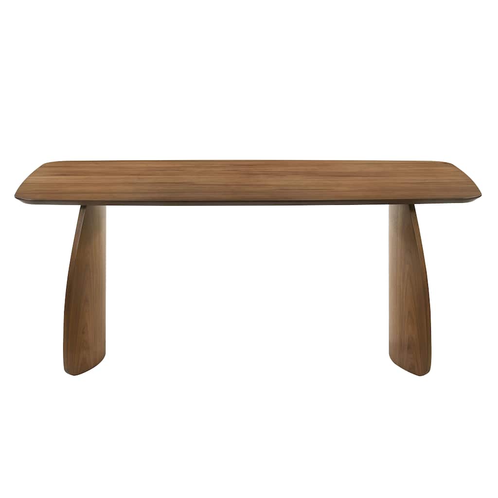 Furniture of America Megan Midcentury Walnut Wood Dining Table
