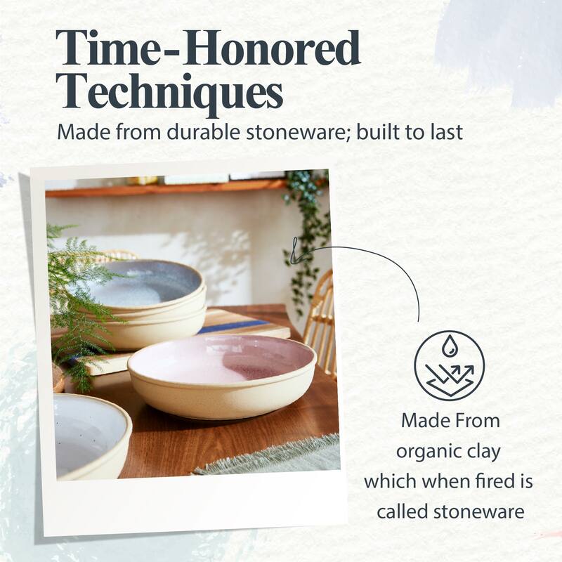 Portmeirion Minerals Set of 4 Low Bowls - 8.7 inch