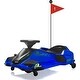 preview thumbnail 1 of 2, 12V Kids Ride on Drift Car for Kids,Electric Drifting Go-Kart with Variable Speed,Music,Colorful LED Light Blue