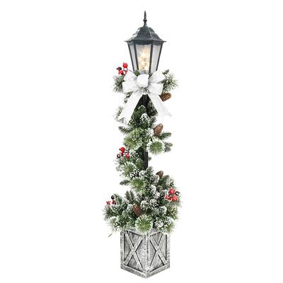 4' Needle Pine Lamp Post