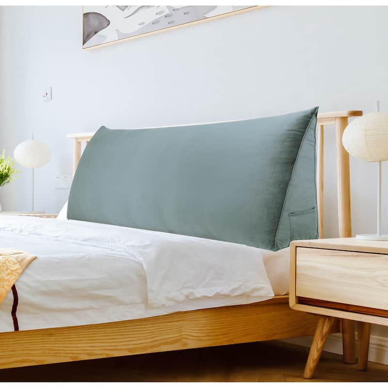 WOWMAX Bed Rest Wedge Reading Pillow Large Headboard Back Cushion