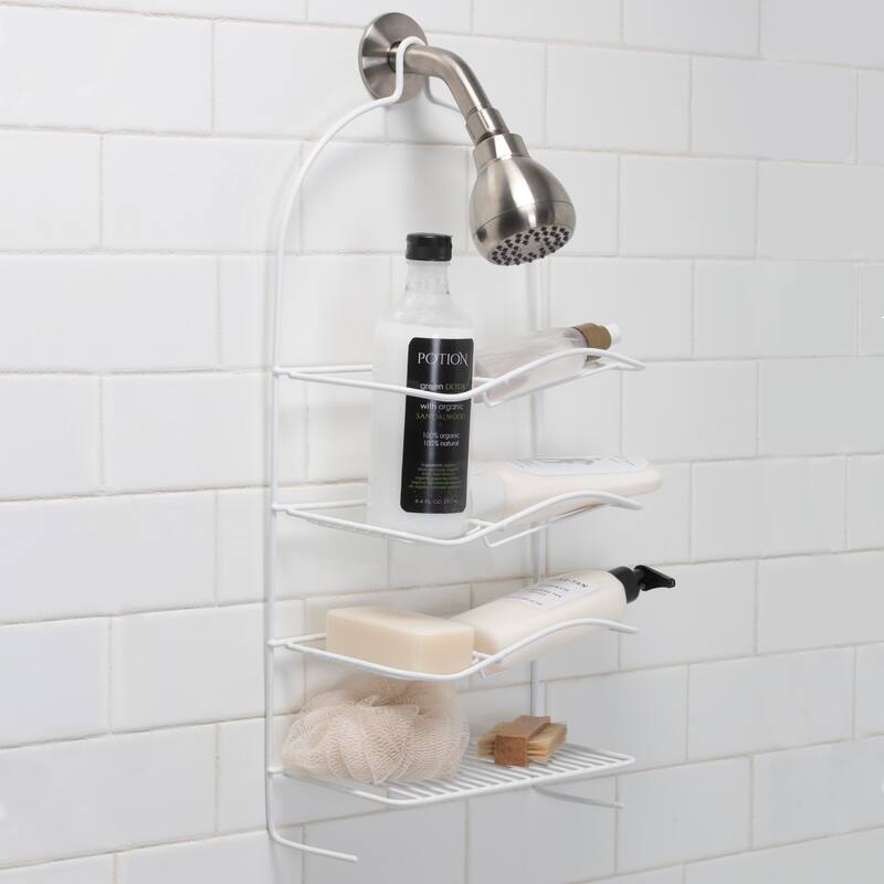 Bath Bliss Shower Caddy With Shampoo Shelf - 10" x 5" x 21.5"
