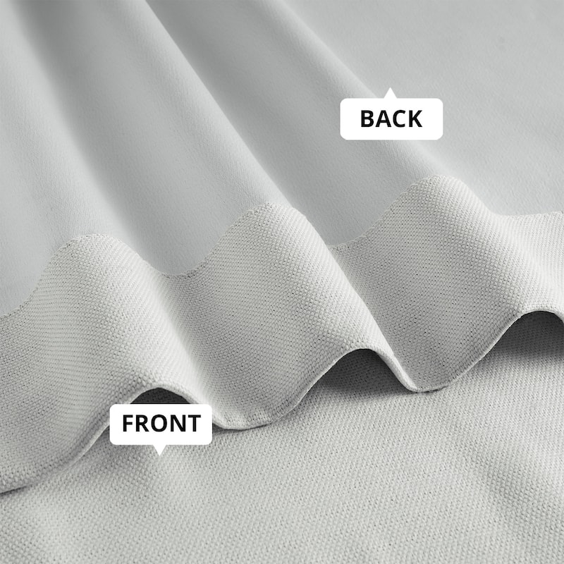 Exclusive Fabrics Faux Linen Room Darkening Curtain (1 Panel)
