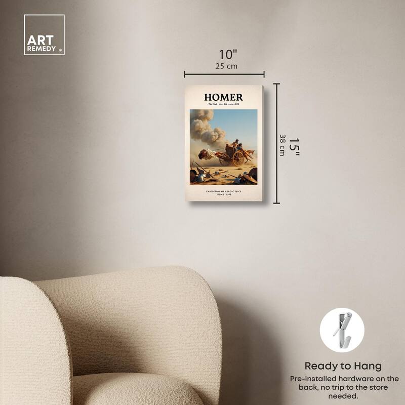 Iliad Illustrated Canvas by Art Remedy, Gallery Wrapped