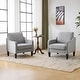 preview thumbnail 27 of 133, VINGLI Mid Century Modern Fabric Accent Chair Grayish beige