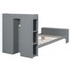 preview thumbnail 59 of 63, Platform bed with LED lights and USB port
