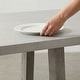 preview thumbnail 2 of 3, Carolina Chair & Table Largo Dining Table with Concrete Spray Top in Grey, 75x39.5x30 inches