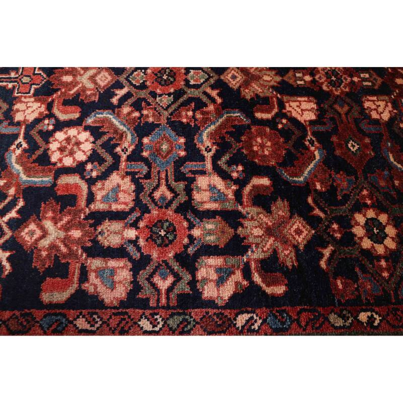 ECARPETGALLERY Hand-knotted Andelz Dark Navy Wool Rug - 3'8 x 9'3