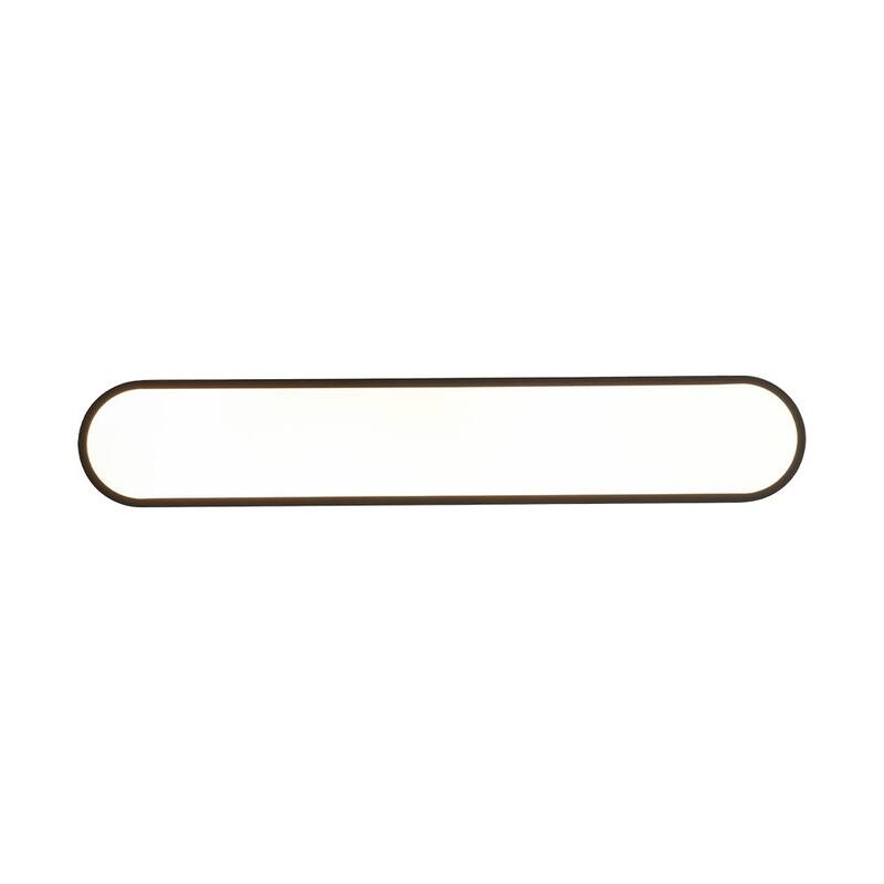 Contemporary Dimmable LED Streamlined Oval Flush Mount 31.5in
