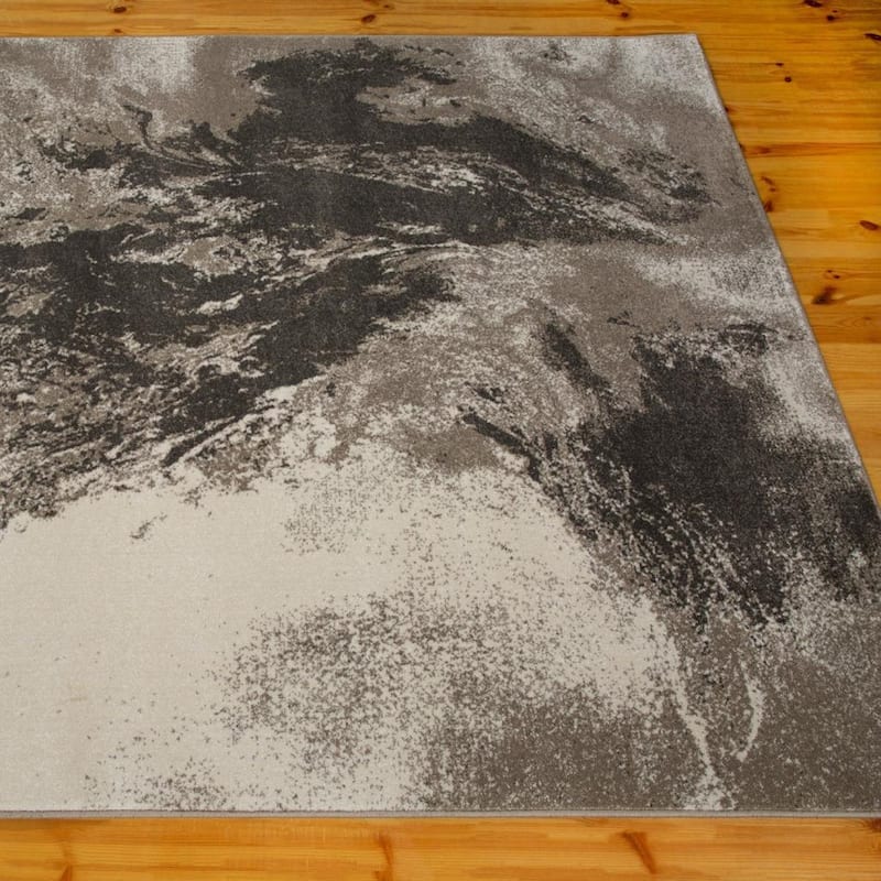 Luxe Weavers Lagos Collection 5575 Beige 5x7 Abstract Area Rug